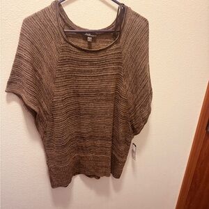 AGB Brown Striped Knit Top